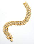 Cartier gold and diamond bracelet