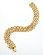 Cartier gold and diamond bracelet