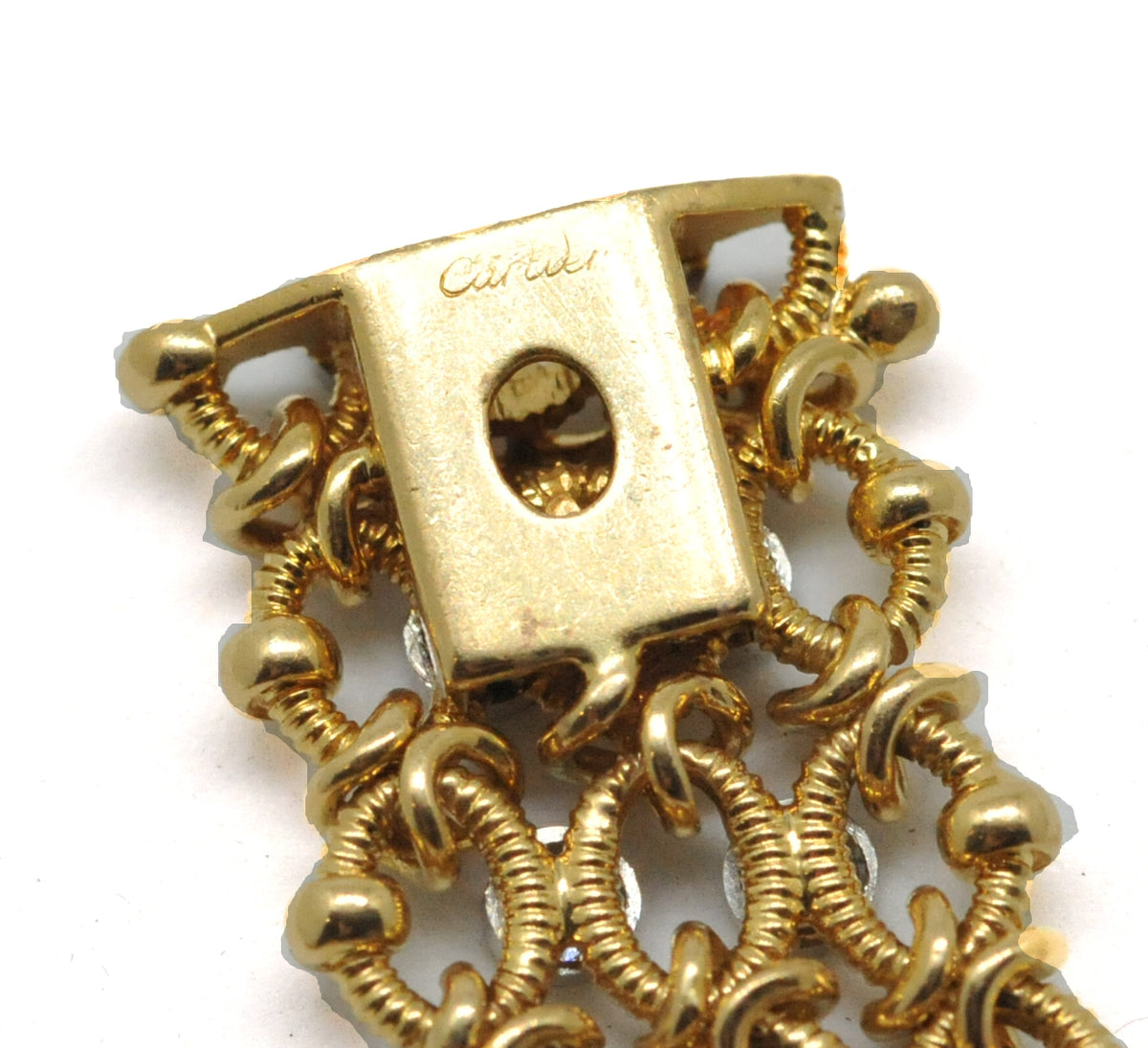 Cartier gold and diamond bracelet