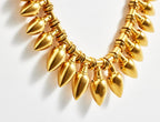 Archaeological revival gold necklace