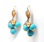 Victorian turquoise earrings
