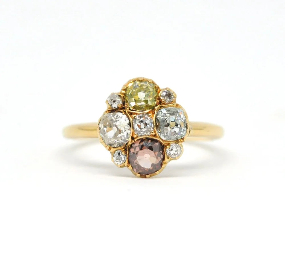 Fancy diamond ring