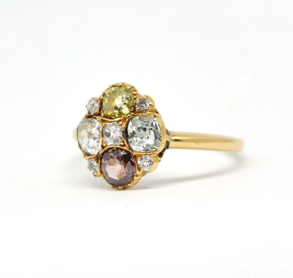 Fancy diamond ring