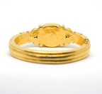Sapphire and gold bangle