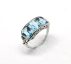 Art Deco aquamarine ring