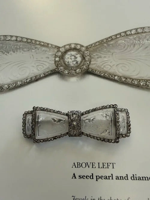 Crystal and diamond bow