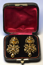 Late 17th century diamond earrings